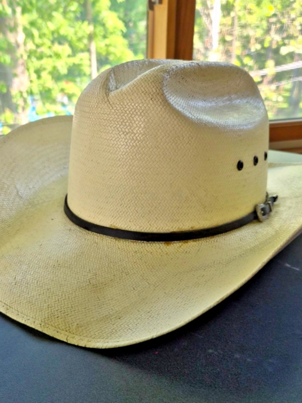 Double S Mexican Palm Leaf Cowboy Hat Size 7